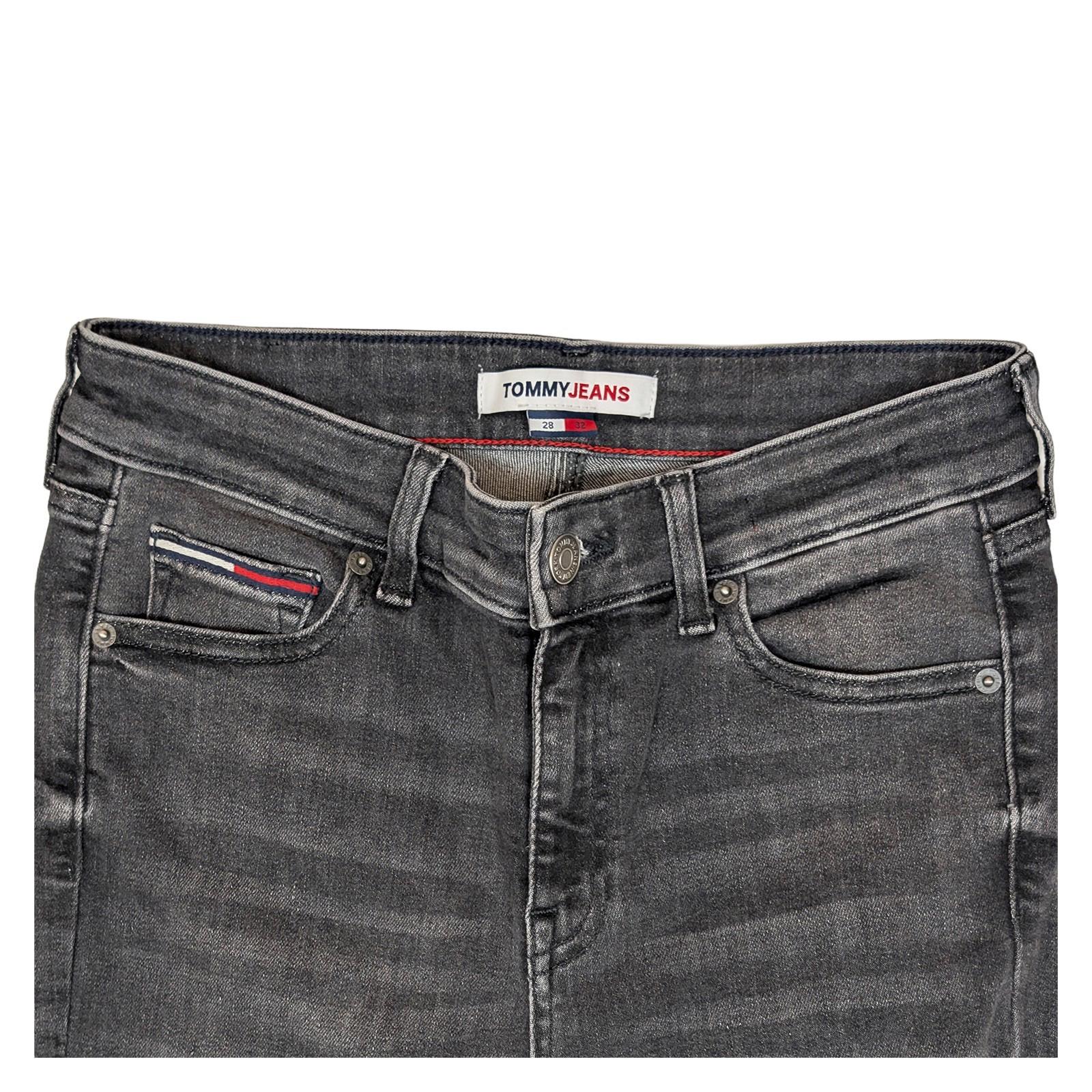 tommy hilfiger women size w28 l32 grey black nora skinny mid rise jeans by Tommy Hilfiger – | RewearableUK