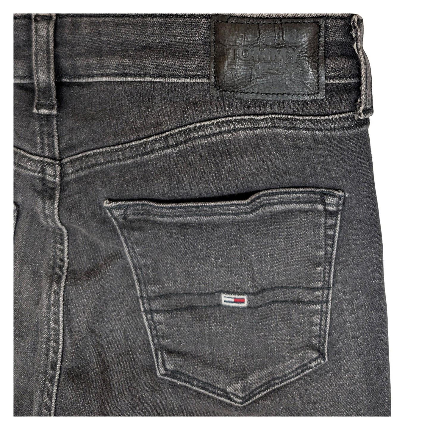 tommy hilfiger women size w28 l32 grey black nora skinny mid rise jeans by Tommy Hilfiger – | RewearableUK