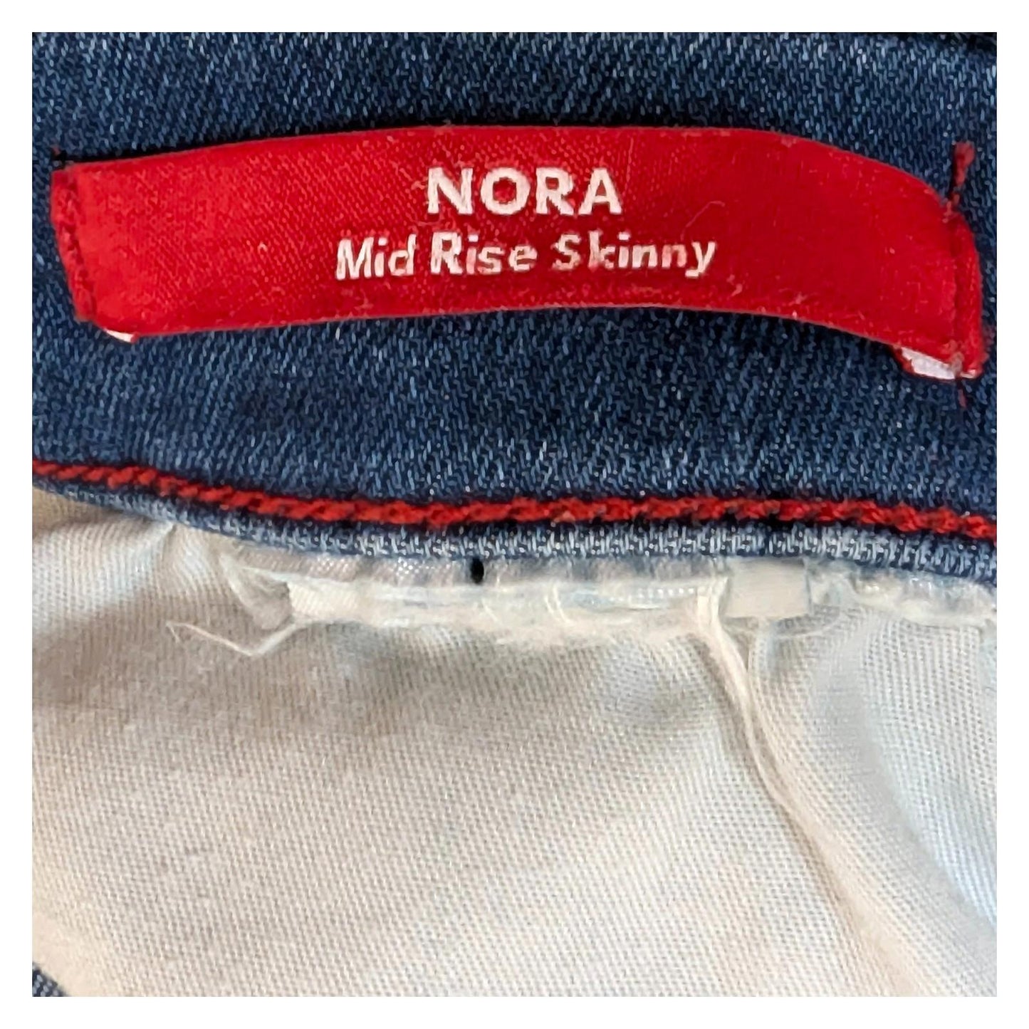 tommy hilfiger women size w29 l30 blue nora mid rise skinny fit denim jeans by Tommy Hilfiger – | RewearableUK