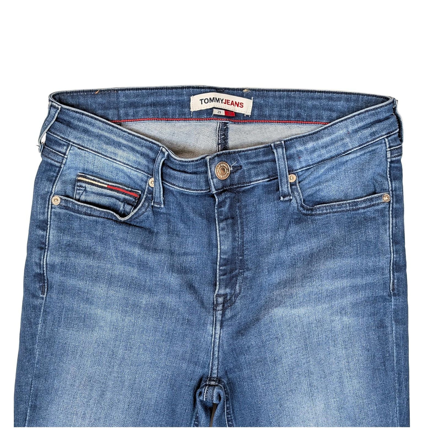 tommy hilfiger women size w29 l30 blue nora mid rise skinny fit denim jeans by Tommy Hilfiger – | RewearableUK