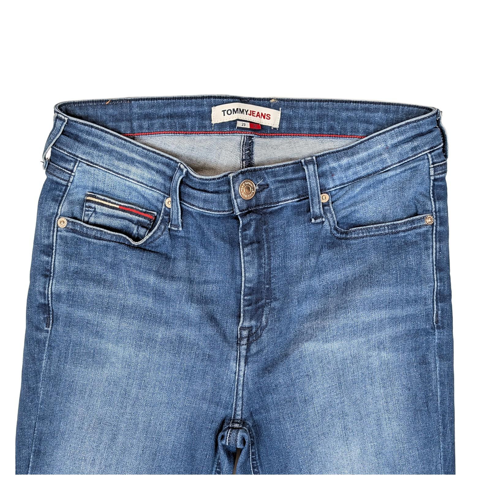 tommy hilfiger women size w29 l30 blue nora mid rise skinny fit denim jeans by Tommy Hilfiger – | RewearableUK