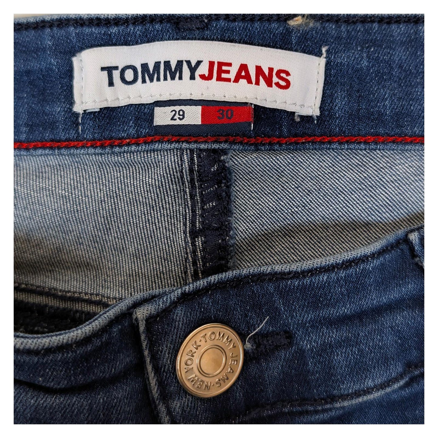 tommy hilfiger women size w29 l30 blue nora mid rise skinny fit denim jeans by Tommy Hilfiger – | RewearableUK