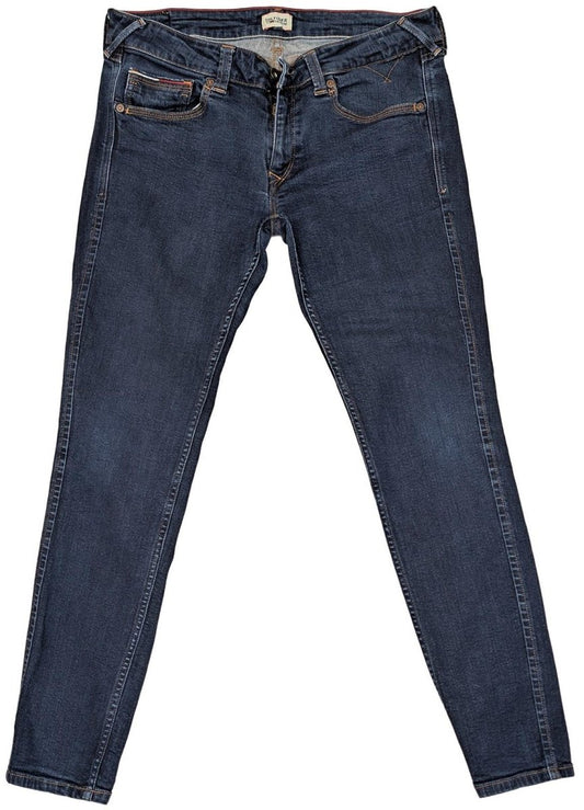 tommy hilfiger women size w31 l30 dark blue skinny slim stretch denim jeans by Tommy Hilfiger – | RewearableUK