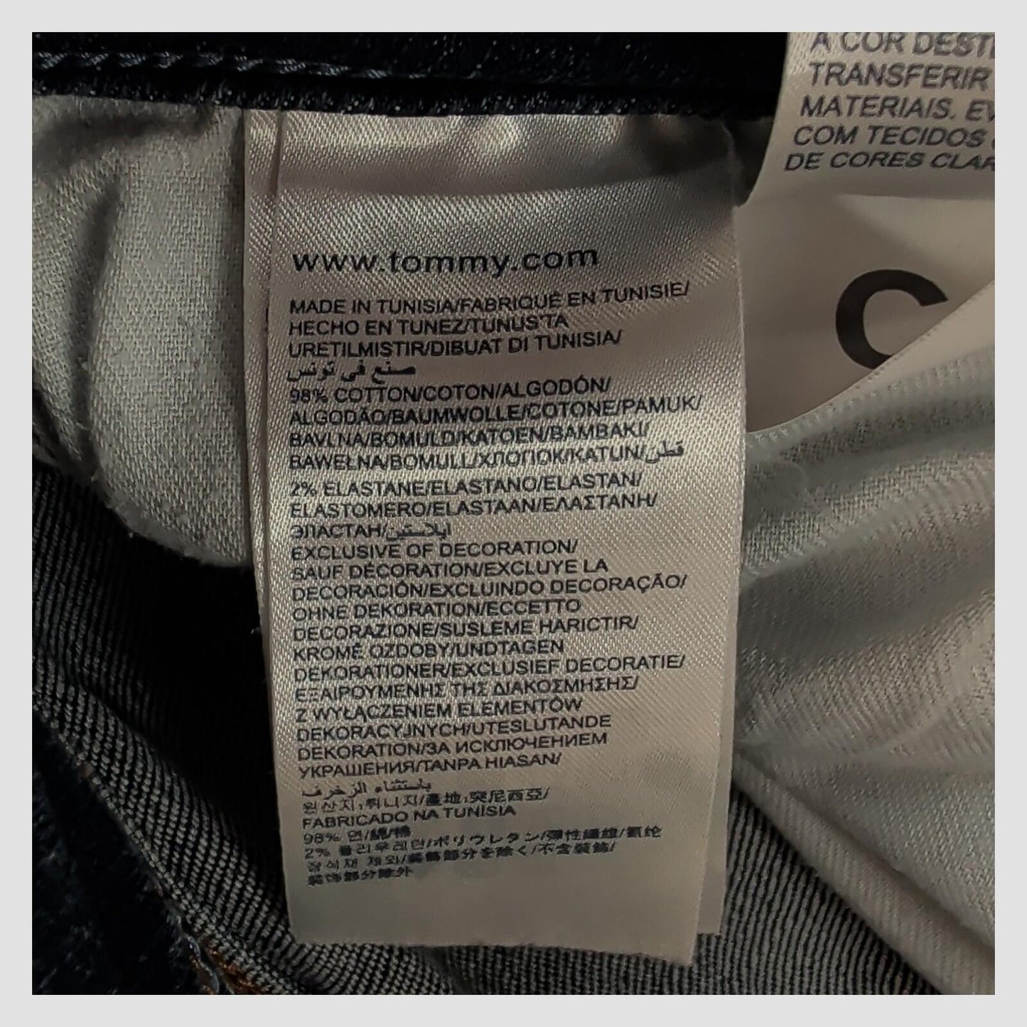 tommy hilfiger womens absolute blue paris hw slim skinny jeans size w28 l34 by Tommy Hilfiger – JEANS | RewearableUK