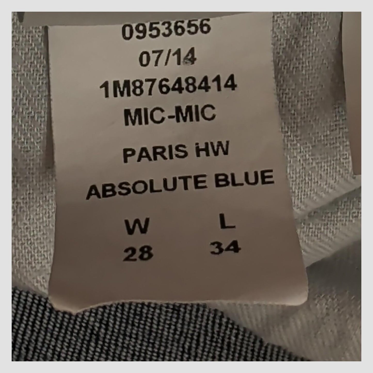tommy hilfiger womens absolute blue paris hw slim skinny jeans size w28 l34 by Tommy Hilfiger – JEANS | RewearableUK