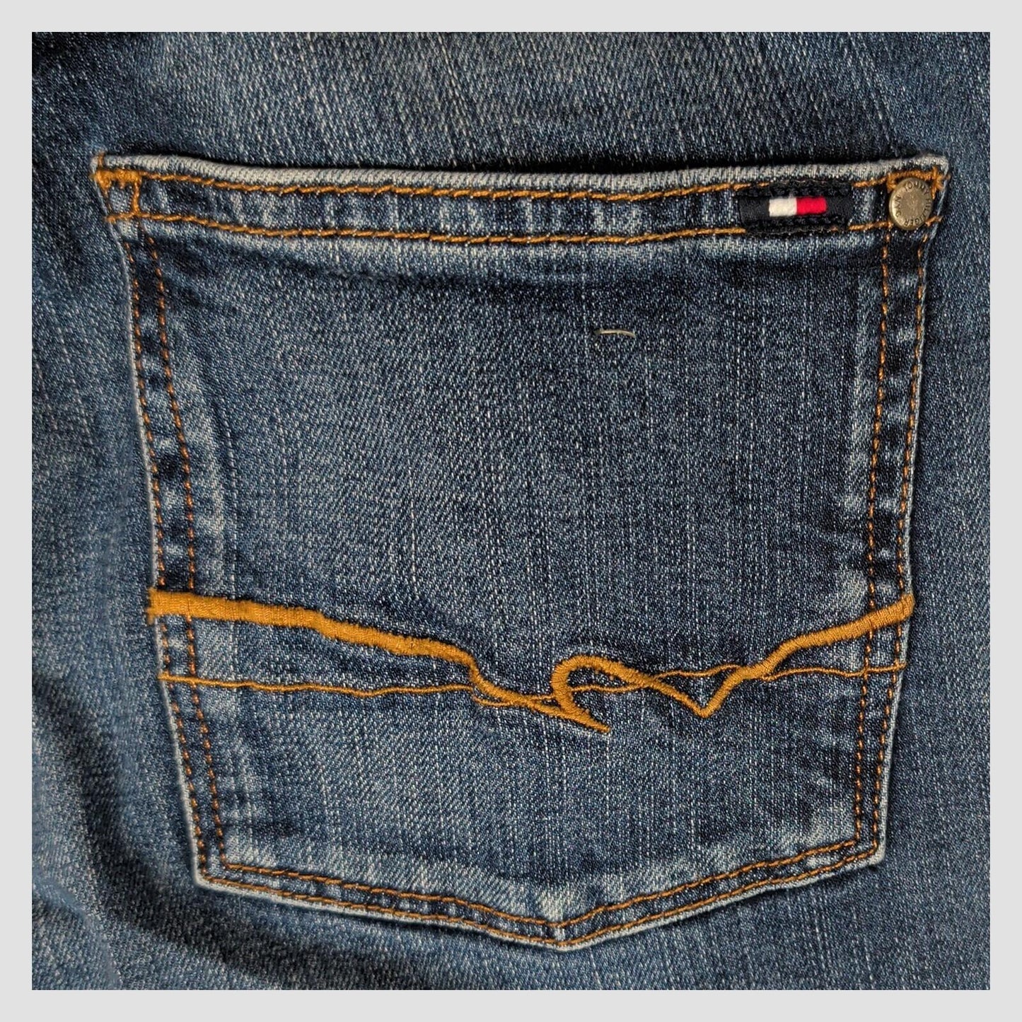 tommy hilfiger womens absolute blue paris hw slim skinny jeans size w28 l34 by Tommy Hilfiger – JEANS | RewearableUK
