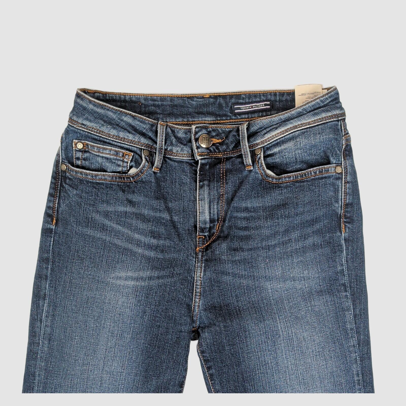 tommy hilfiger womens absolute blue paris hw slim skinny jeans size w28 l34 by Tommy Hilfiger – JEANS | RewearableUK