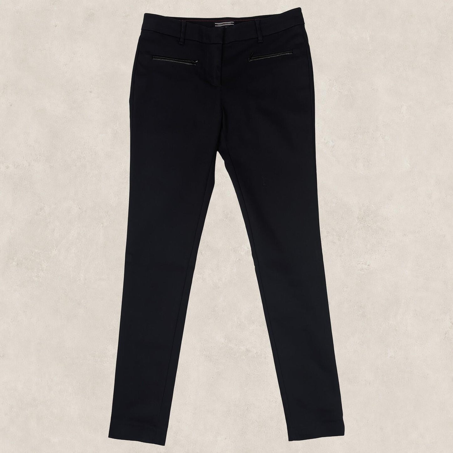 tommy hilfiger womens black smart slim fit trousers office work pants size 6 by Tommy Hilfiger – | RewearableUK