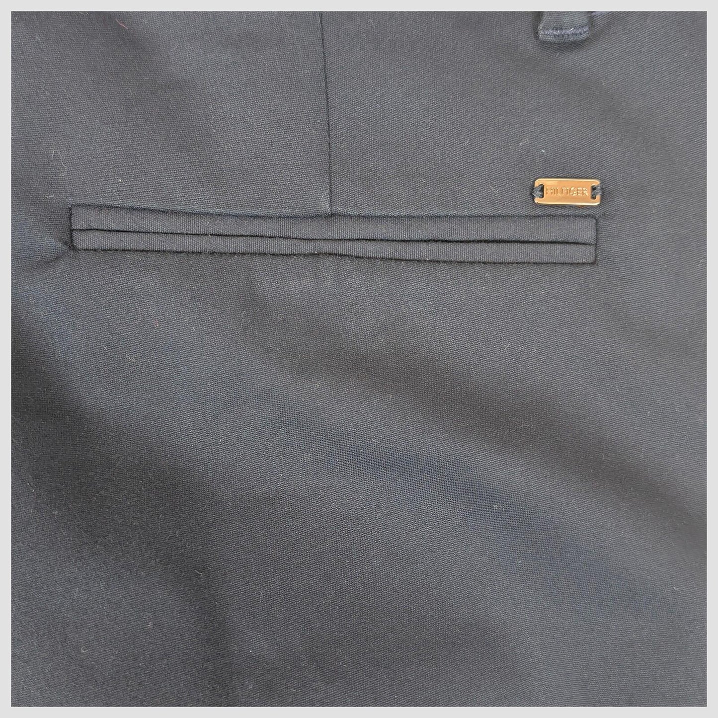 tommy hilfiger womens black smart slim fit trousers office work pants size 6 by Tommy Hilfiger – | RewearableUK