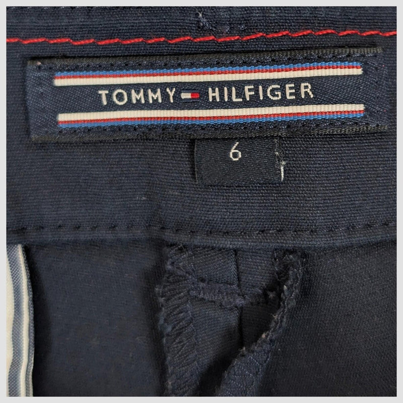 tommy hilfiger womens black smart slim fit trousers office work pants size 6 by Tommy Hilfiger – | RewearableUK