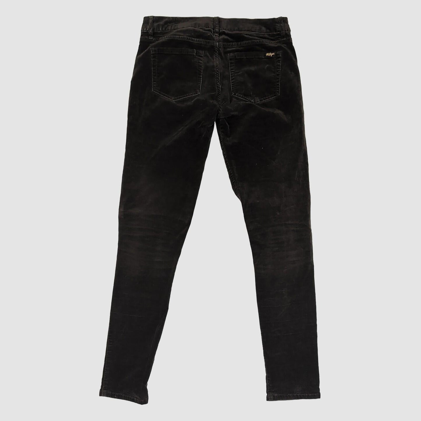 Tommy Hilfiger Womens Black Velvet Skinny Trousers W27 Stretch Slim by Tommy Hilfiger – trousers | RewearableUK