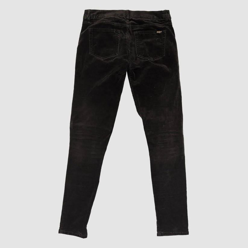 Tommy Hilfiger Womens Black Velvet Skinny Trousers W27 Stretch Slim by Tommy Hilfiger – trousers | RewearableUK