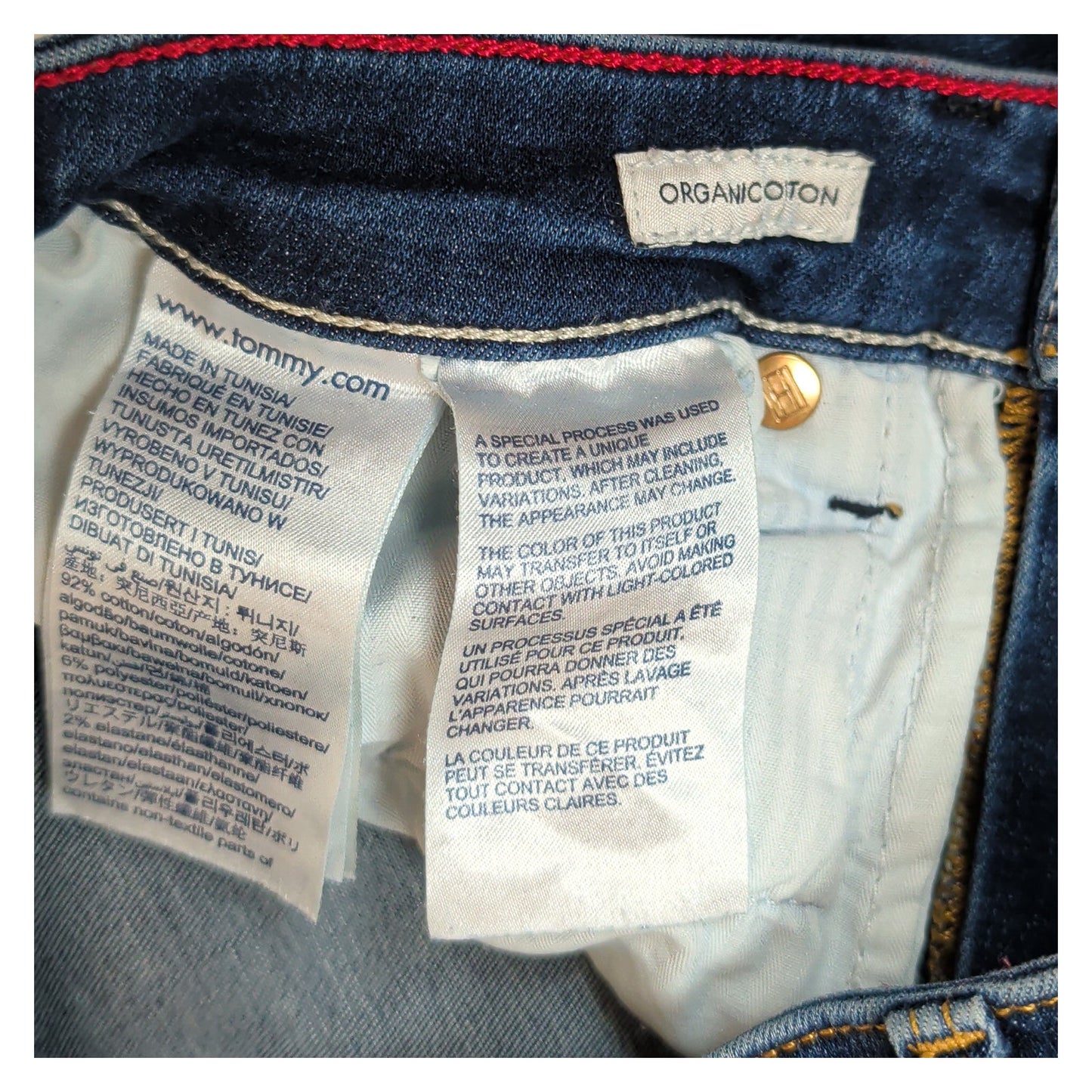 tommy hilfiger womens blue organic cotton stretch como skinny jeans 26 30 by Tommy Hilfiger – JEANS | RewearableUK