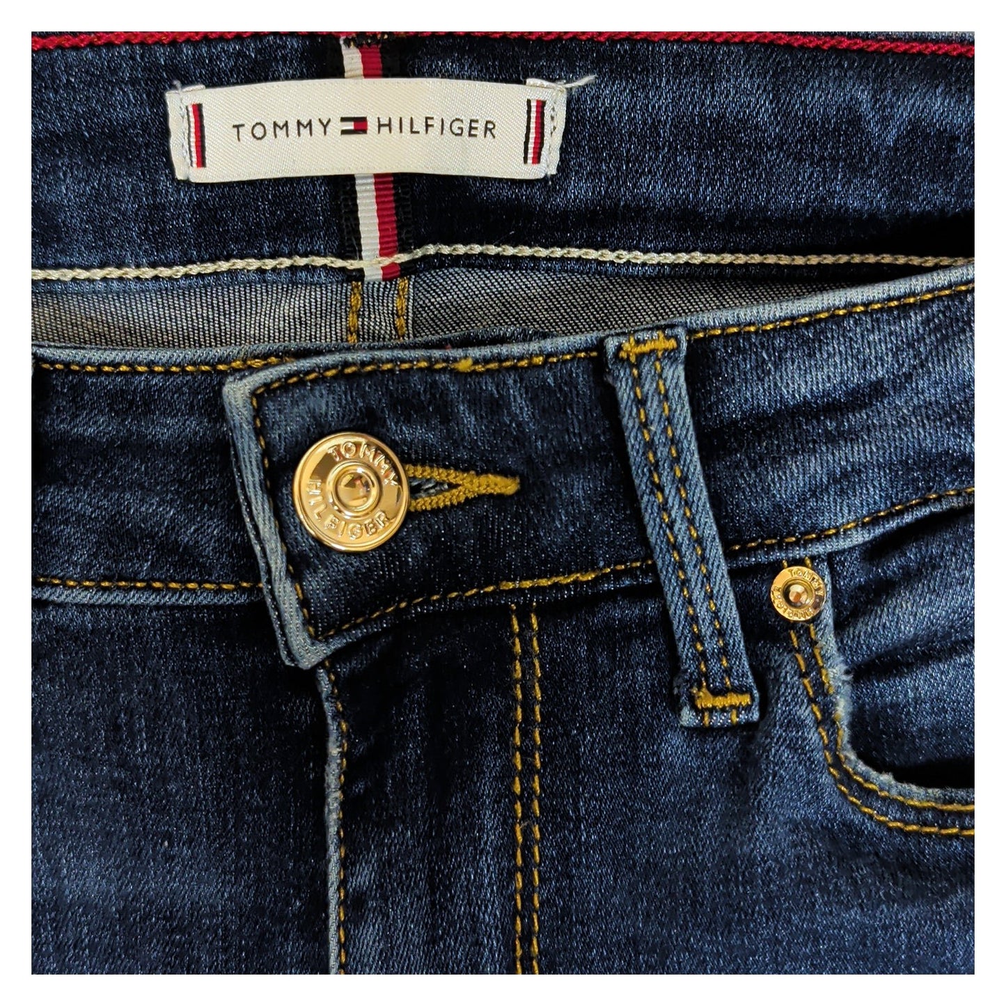 tommy hilfiger womens blue organic cotton stretch como skinny jeans 26 30 by Tommy Hilfiger – JEANS | RewearableUK
