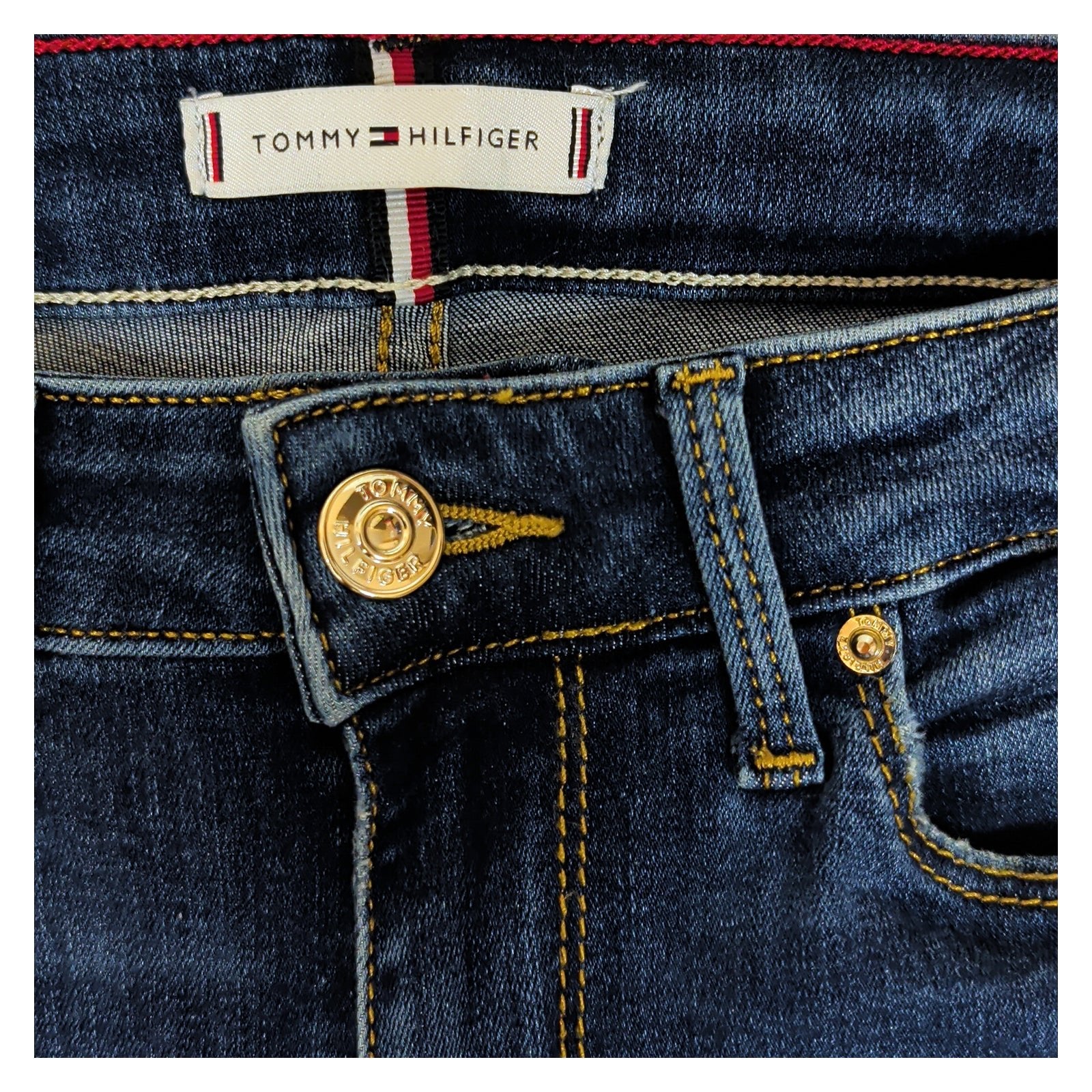 tommy hilfiger womens blue organic cotton stretch como skinny jeans 26 30 by Tommy Hilfiger – JEANS | RewearableUK