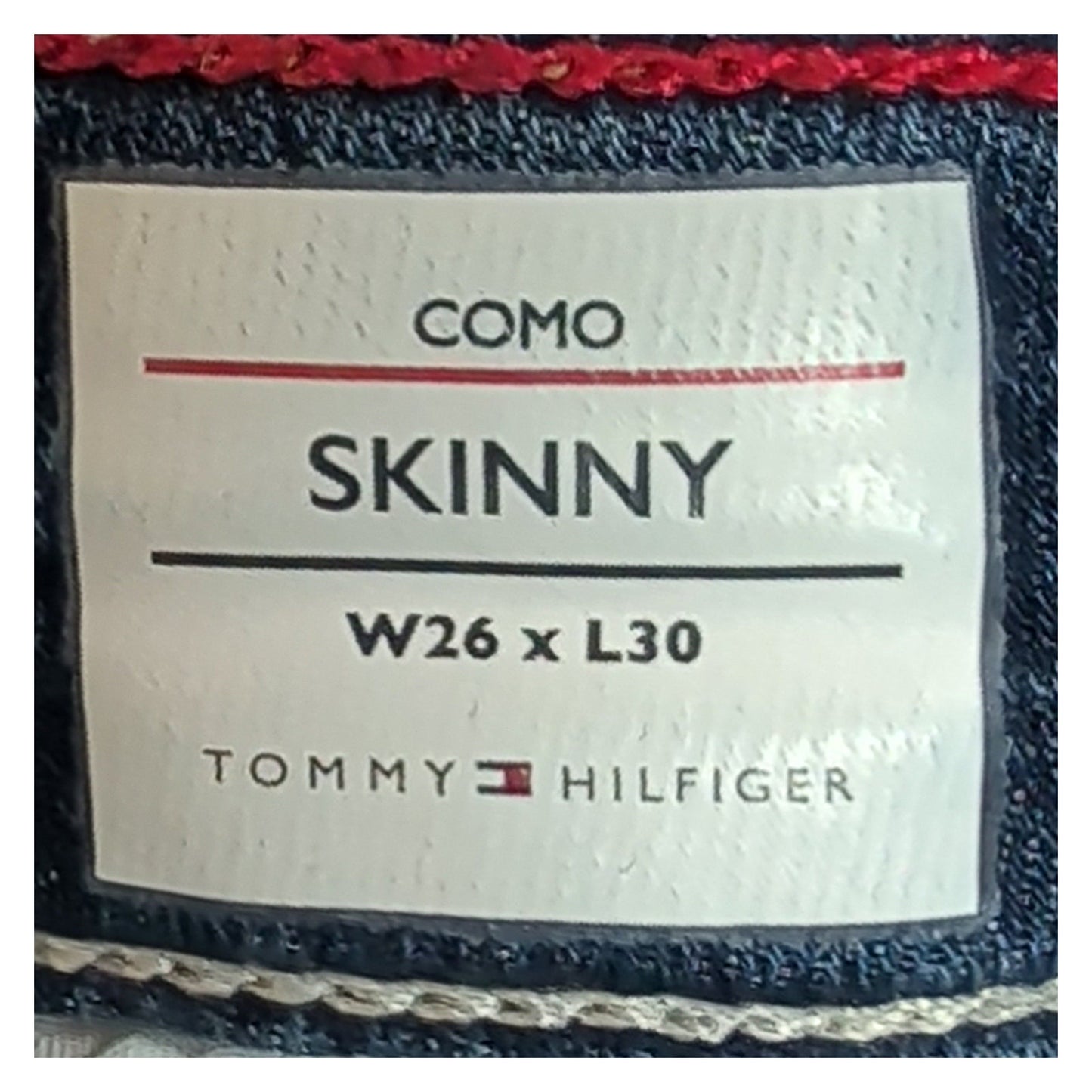 tommy hilfiger womens blue organic cotton stretch como skinny jeans 26 30 by Tommy Hilfiger – JEANS | RewearableUK