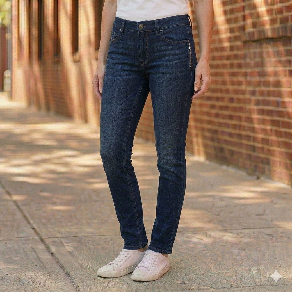 tommy hilfiger womens blue organic cotton stretch como skinny jeans 26 30 by Tommy Hilfiger – JEANS | RewearableUK