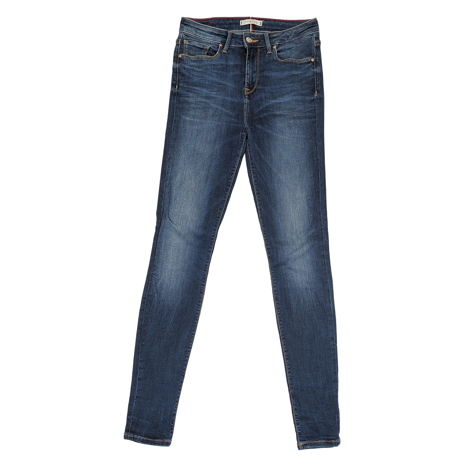 tommy hilfiger womens blue organic cotton stretch como skinny jeans 26 30 by Tommy Hilfiger – JEANS | RewearableUK