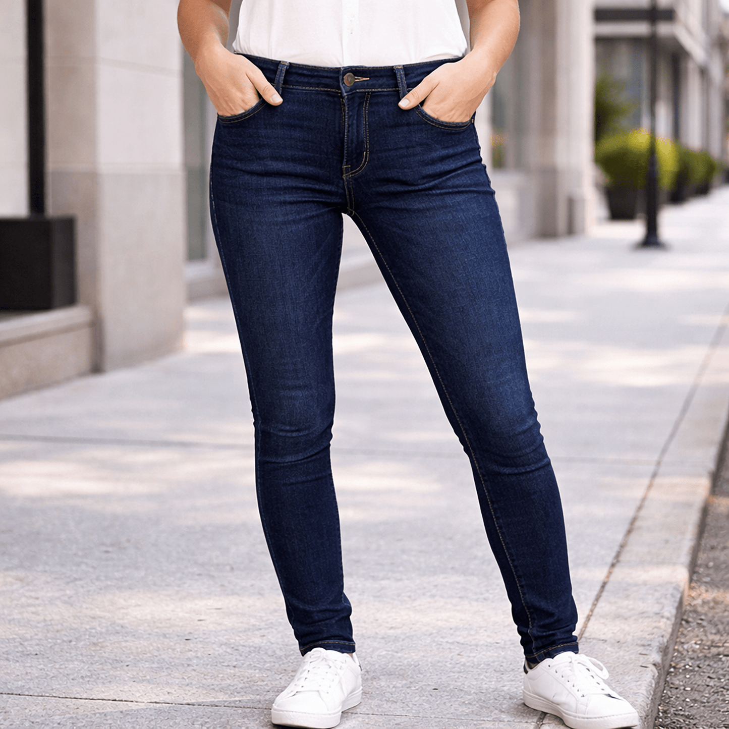 tommy hilfiger womens como dark blue stretch jegging fit jeans size w28 l32 by Tommy Hilfiger – JEANS | RewearableUK