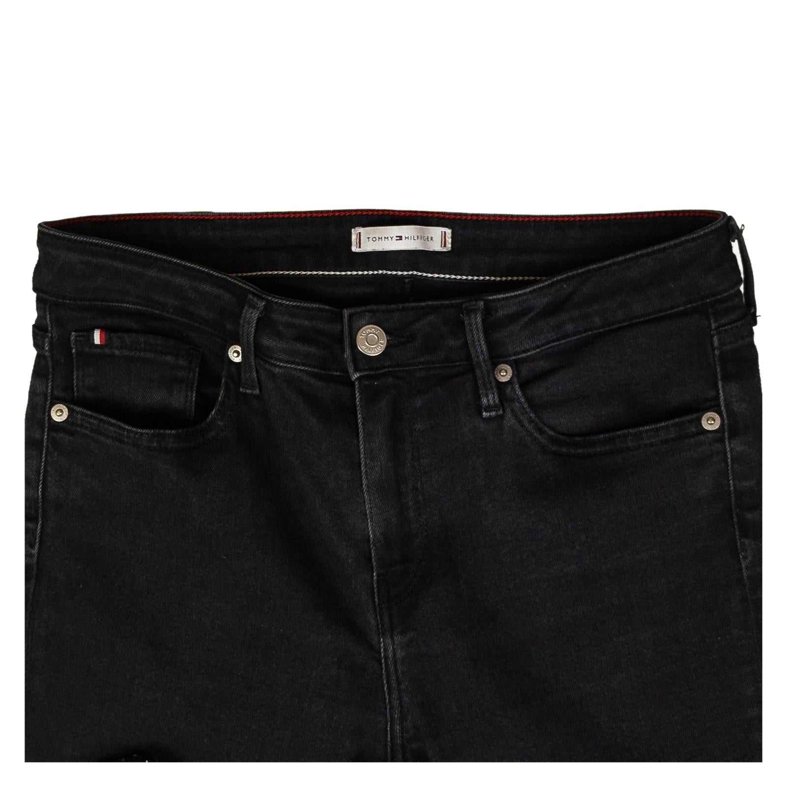 Tommy Hilfiger Women's Jeans W32 L30 Black Skinny Fit Stretch Lyocell Denim Pant by Tommy Hilfiger – | RewearableUK