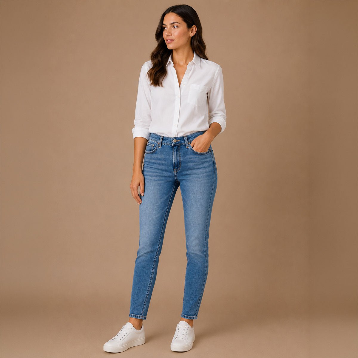 Tommy Hilfiger Women's Jeans W32 UK 14 Blue High Rise Super Skinny Denim – JEANS product photo 1 | RewearableUK