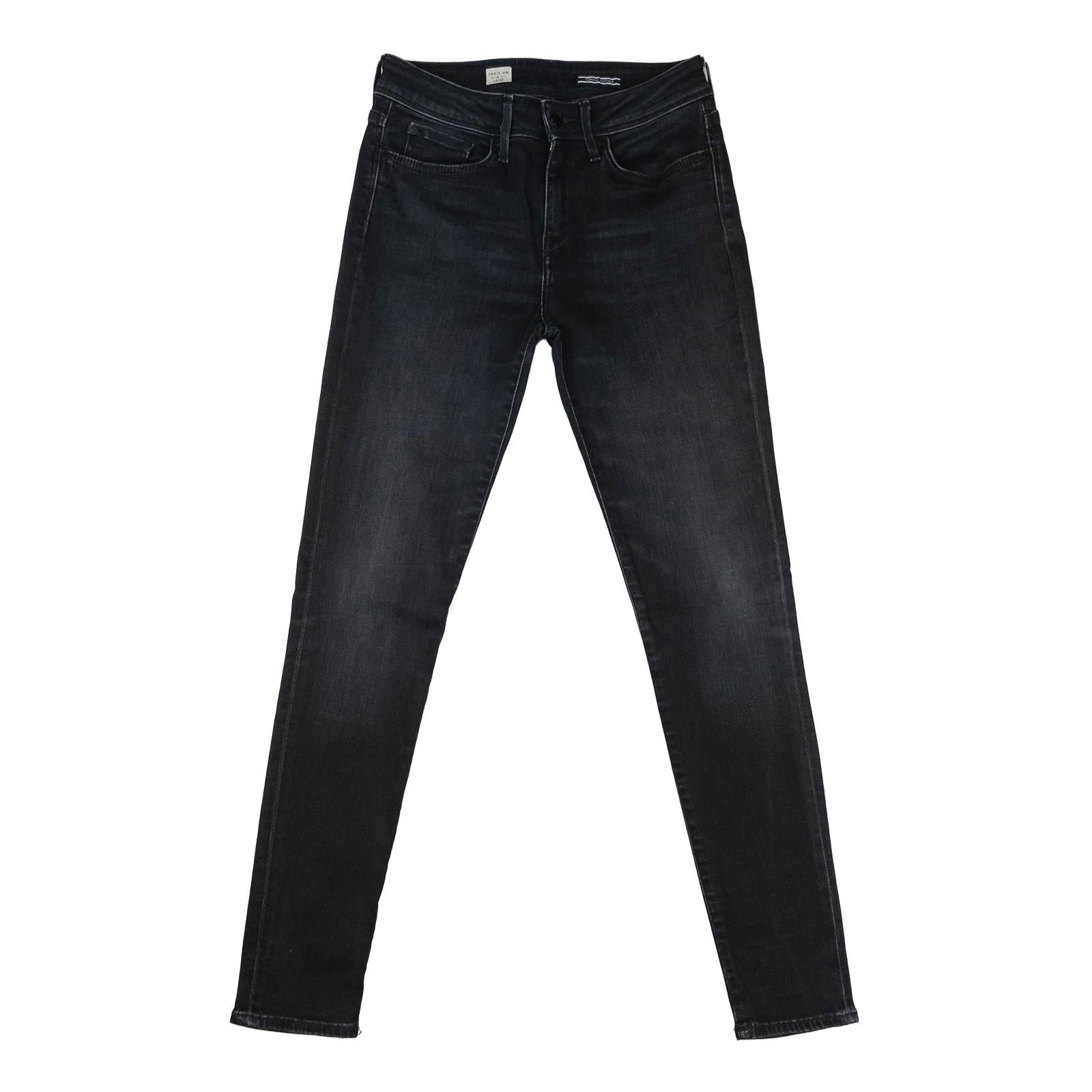 Tommy Hilfiger Women's Paris High Waist Slim Jeans W26 L32 Washed Black Denim by Tommy Hilfiger – | RewearableUK