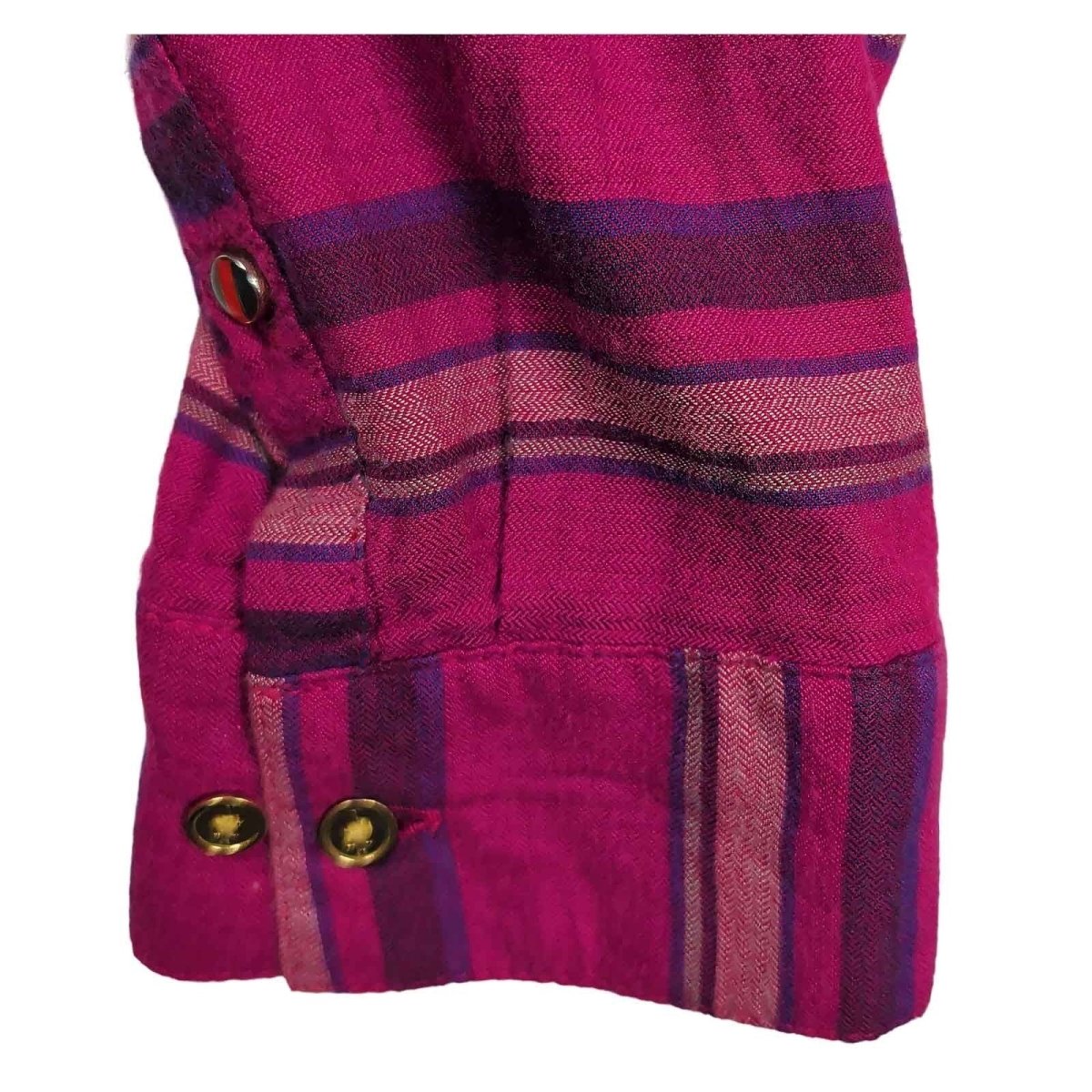 Tommy Hilfiger Women's Pink Striped Tunic Shirt L UK 12 Roll Tab Sleeve – product photo 4 | RewearableUK