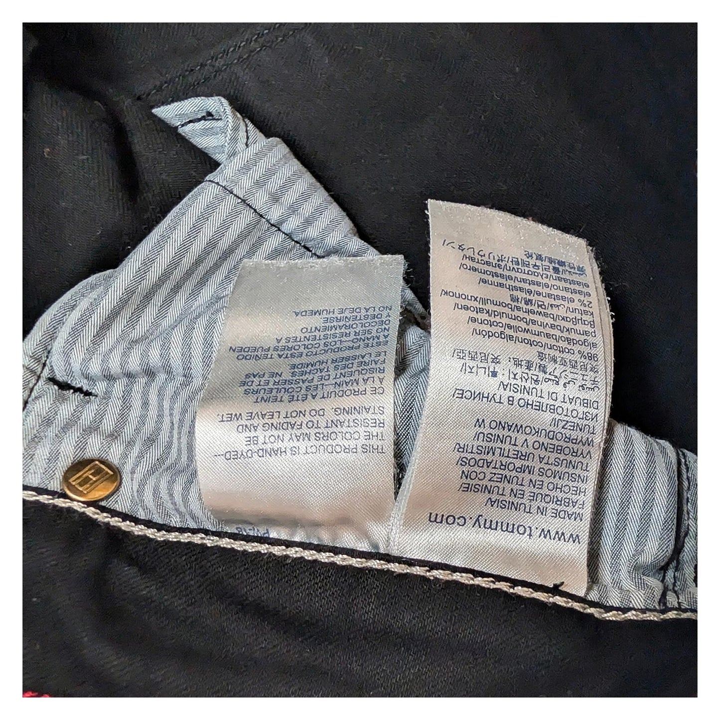 Tommy Hilfiger Women's Skinny Jeans W30 L30 Black Stretch Denim Authentic Logo by Tommy Hilfiger – | RewearableUK