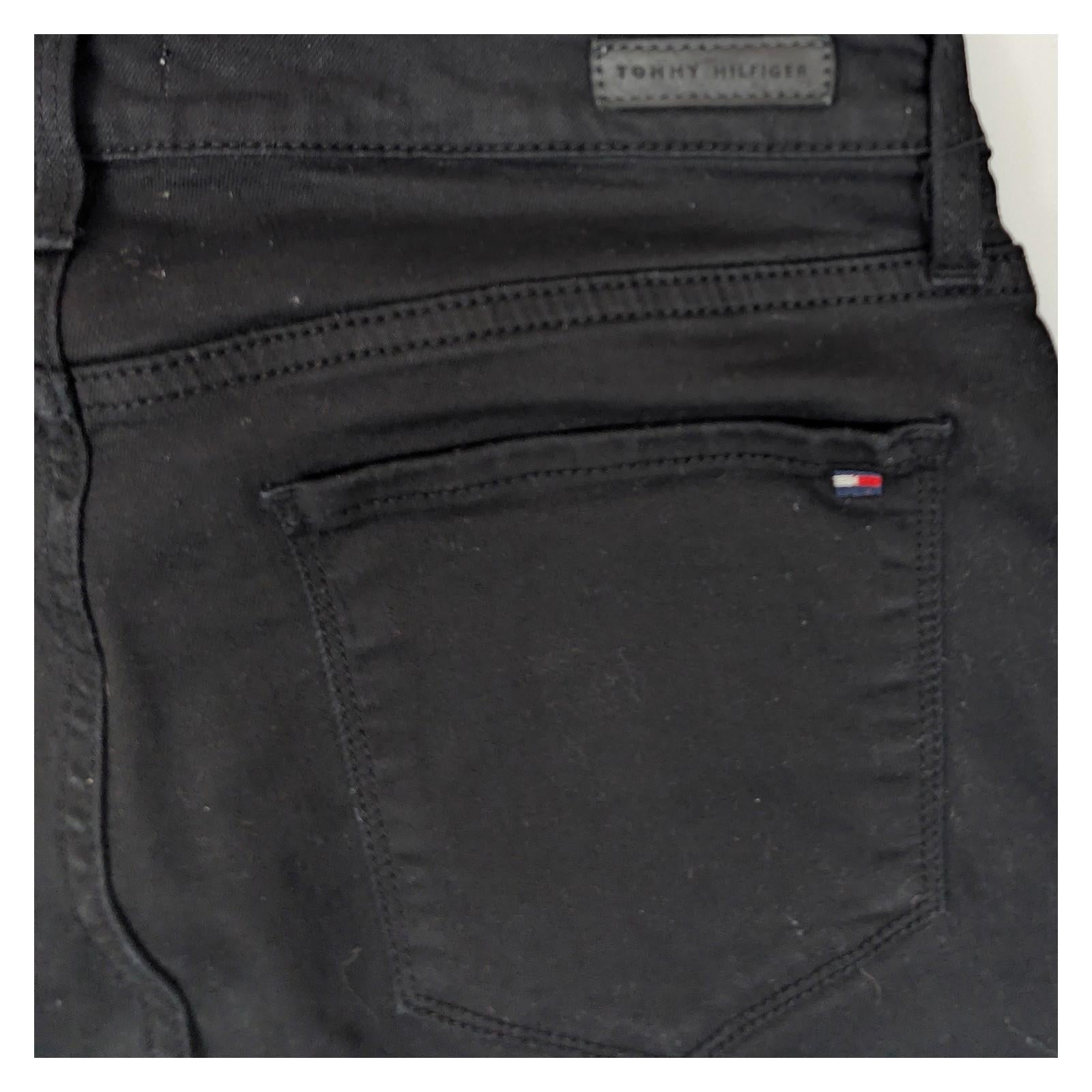 Tommy Hilfiger Women's Skinny Jeans W30 L30 Black Stretch Denim Authentic Logo by Tommy Hilfiger – | RewearableUK