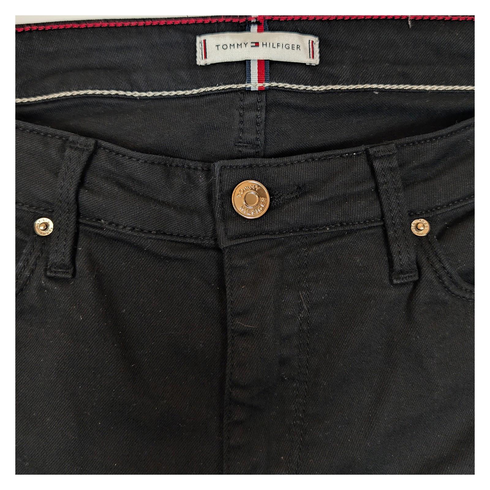Tommy Hilfiger Women's Skinny Jeans W30 L30 Black Stretch Denim Authentic Logo by Tommy Hilfiger – | RewearableUK