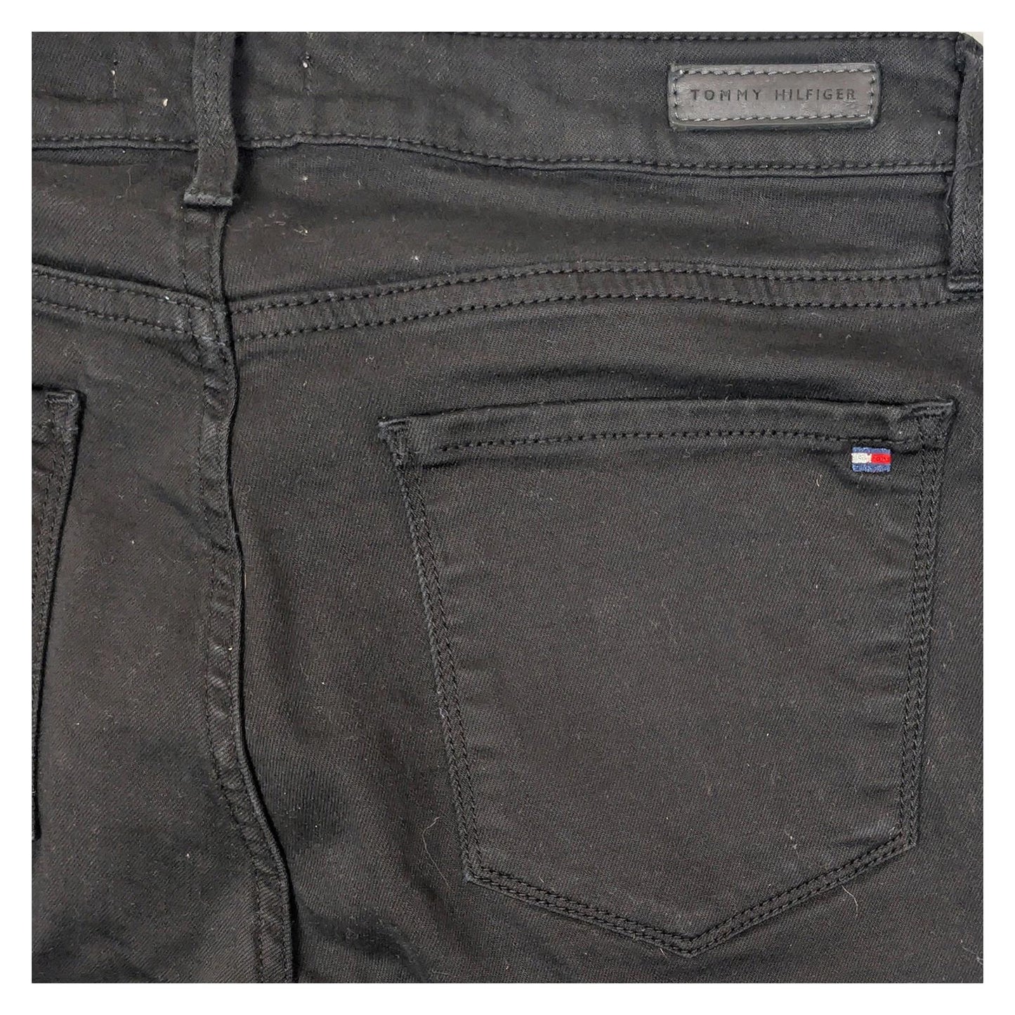 Tommy Hilfiger Women's Skinny Jeans W30 L30 Black Stretch Denim Authentic Logo by Tommy Hilfiger – | RewearableUK