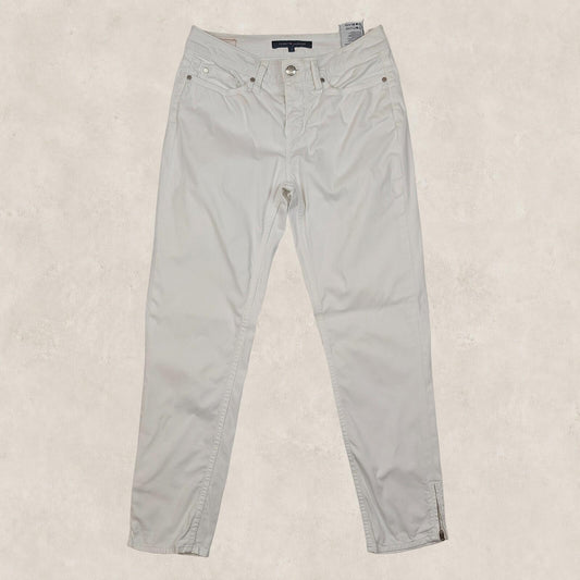 tommy hilfiger womens white stretch cotton skinny denim ankle zip jeans size 4 by Tommy Hilfiger – | RewearableUK