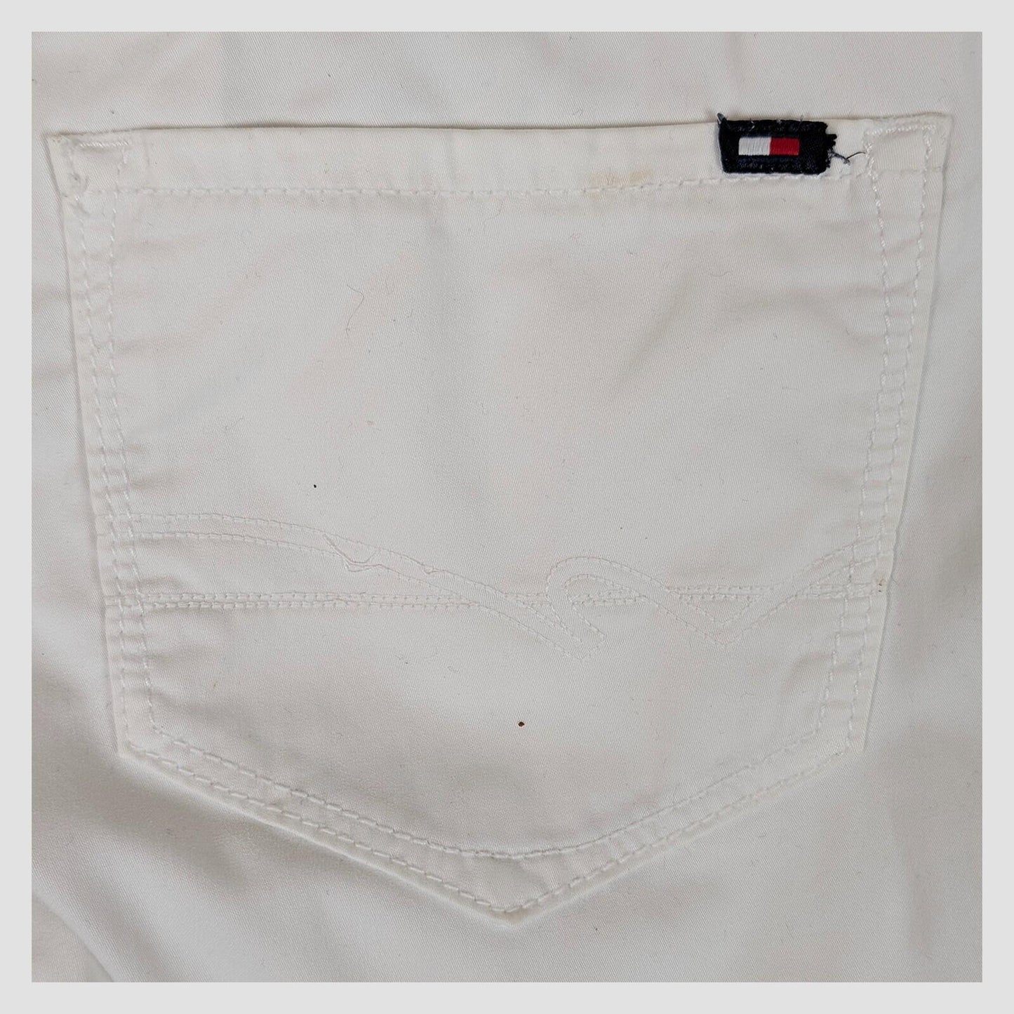 tommy hilfiger womens white stretch cotton skinny denim ankle zip jeans size 4 by Tommy Hilfiger – | RewearableUK