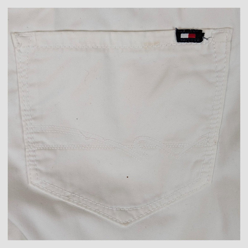 tommy hilfiger womens white stretch cotton skinny denim ankle zip jeans size 4 by Tommy Hilfiger – | RewearableUK