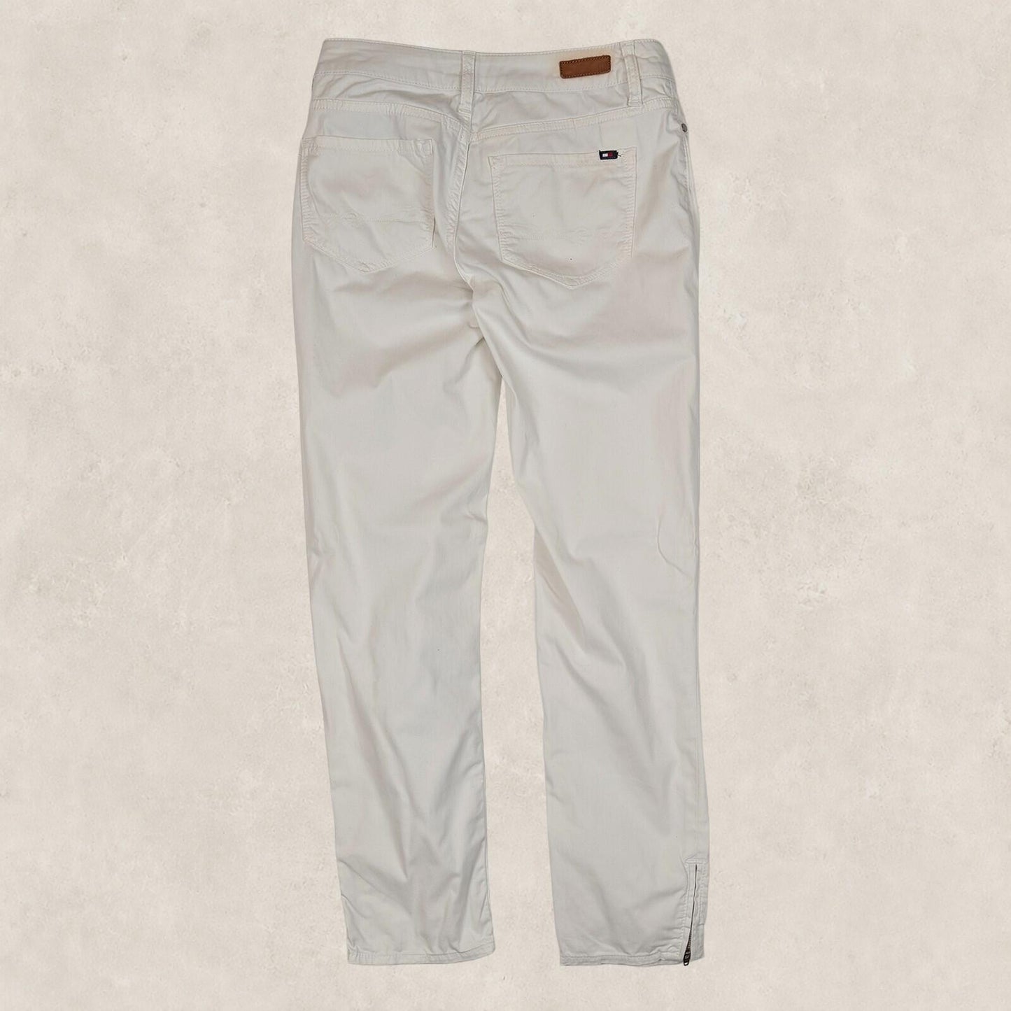 tommy hilfiger womens white stretch cotton skinny denim ankle zip jeans size 4 by Tommy Hilfiger – | RewearableUK