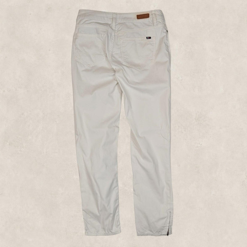 tommy hilfiger womens white stretch cotton skinny denim ankle zip jeans size 4 by Tommy Hilfiger – | RewearableUK