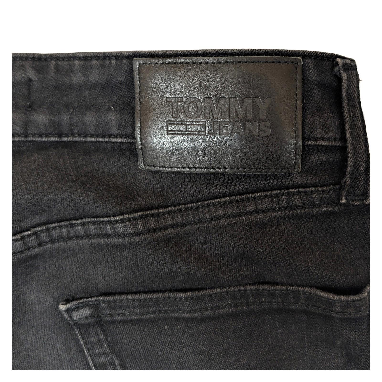 tommy jeans austin mens slim fit black stretch denim trousers size w30 l30 by Tommy Hilfiger – | RewearableUK