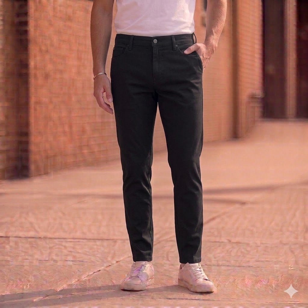 tommy jeans austin mens slim fit black stretch denim trousers w30 l30 by Tommy Hilfiger – JEANS | RewearableUK