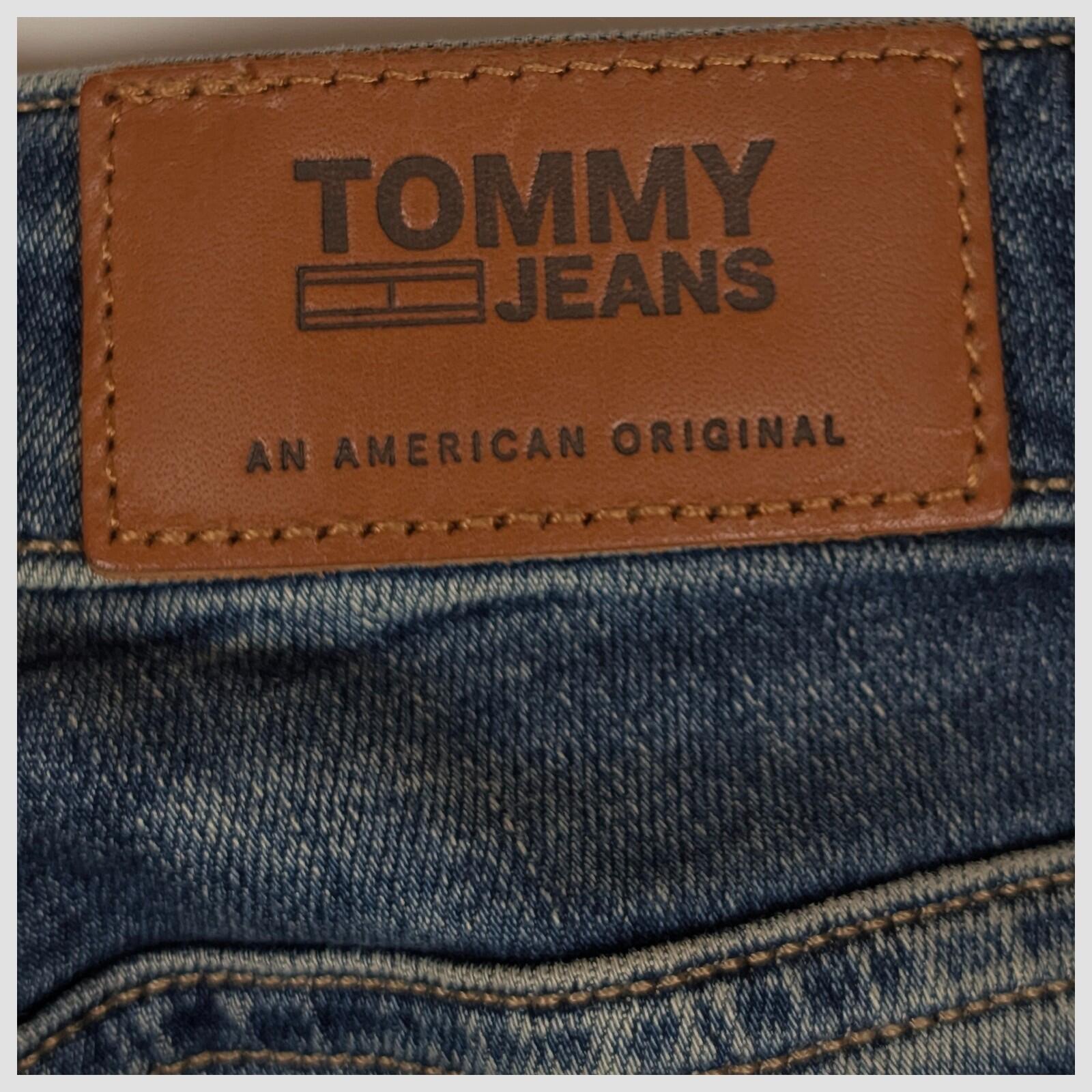 tommy jeans high rise skinny womens dark blue wash denim trousers w 24 l 32 by Tommy Hilfiger – | RewearableUK