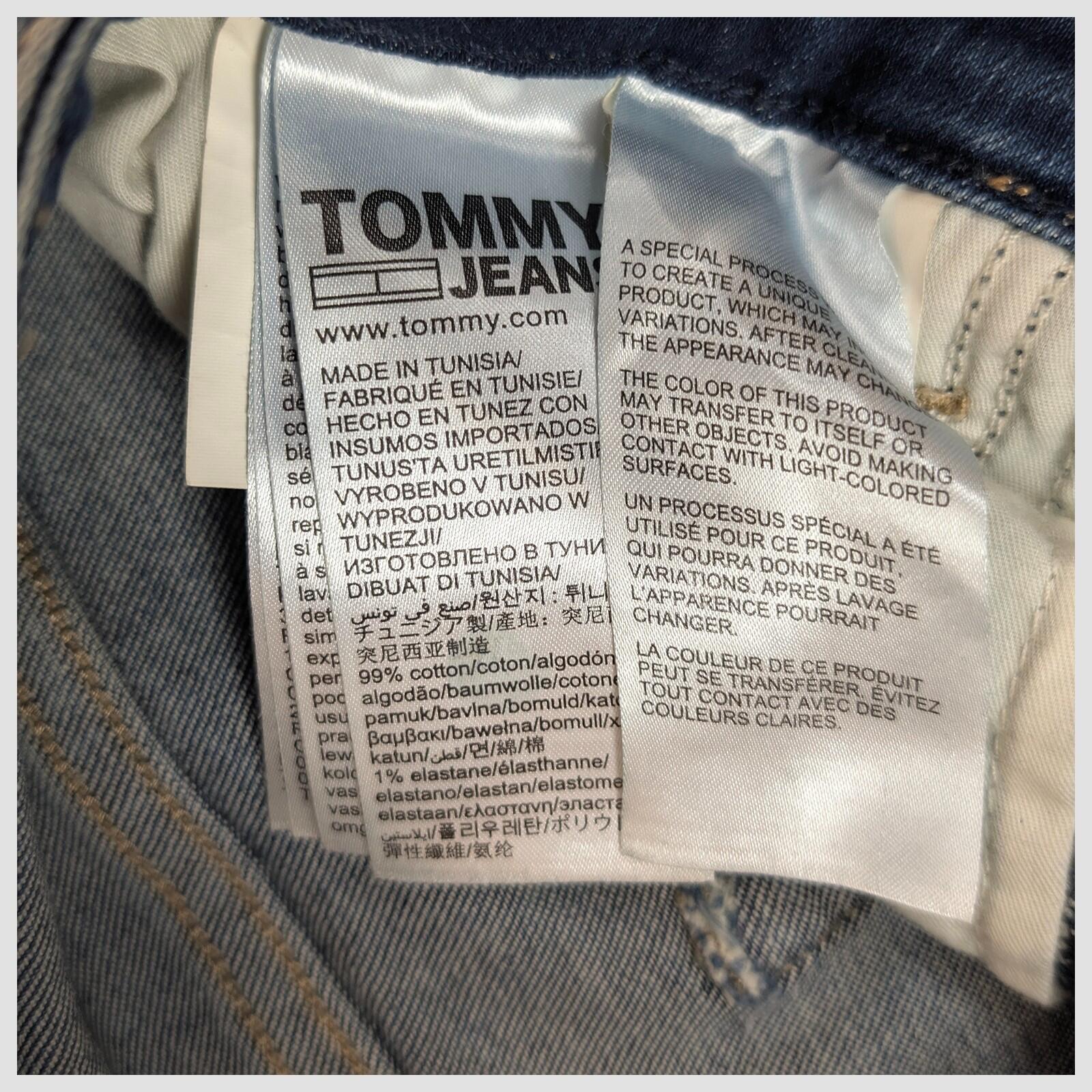 tommy jeans high rise skinny womens dark blue wash denim trousers w 24 l 32 by Tommy Hilfiger – | RewearableUK