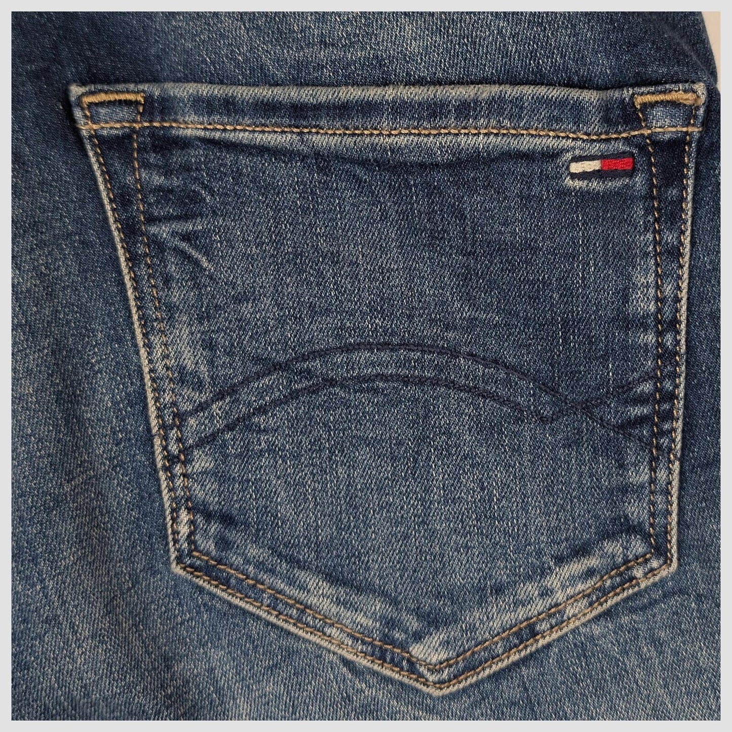 tommy jeans high rise skinny womens dark blue wash denim trousers w 24 l 32 by Tommy Hilfiger – | RewearableUK