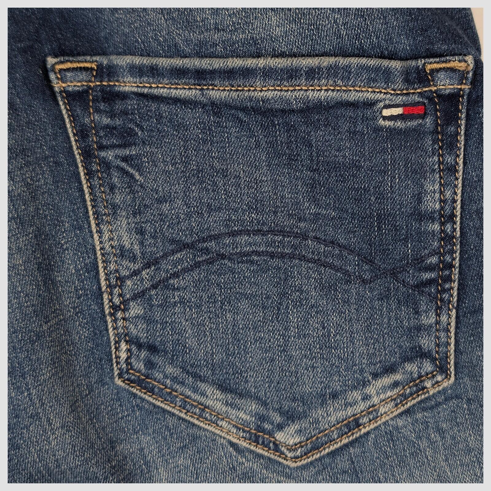 tommy jeans high rise skinny womens dark blue wash denim trousers w 24 l 32 by Tommy Hilfiger – | RewearableUK