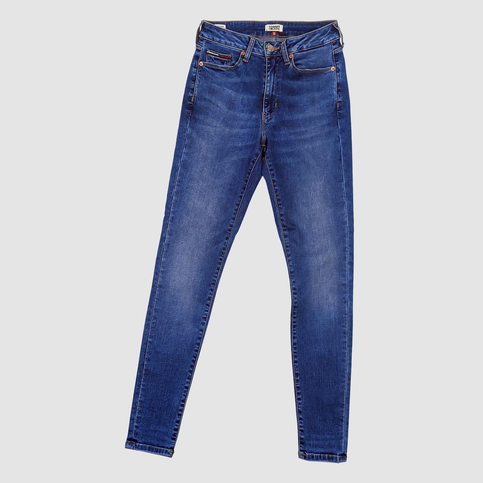 Tommy Jeans High Rise Super Skinny Blue Jeans W26 L30 Womens by Tommy Hilfiger – JEANS | RewearableUK