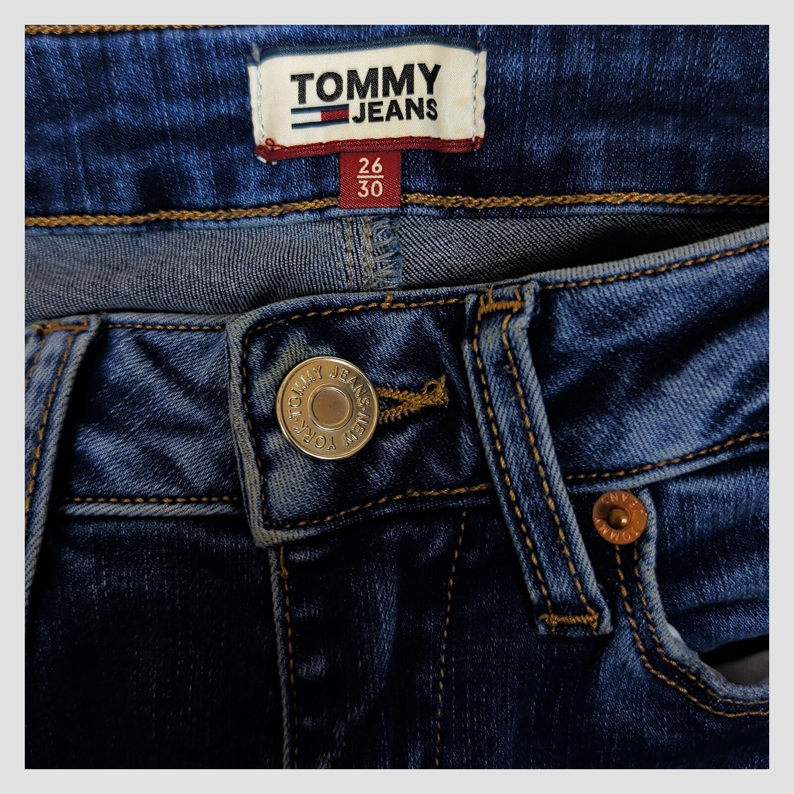 Tommy Jeans High Rise Super Skinny Blue Jeans W26 L30 Womens by Tommy Hilfiger – JEANS | RewearableUK