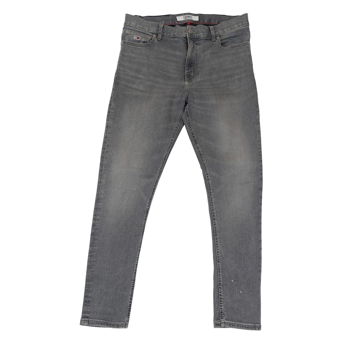 tommy jeans mens finley super skinny grey stretch denim trousers w34 l32 by Tommy Hilfiger – | RewearableUK