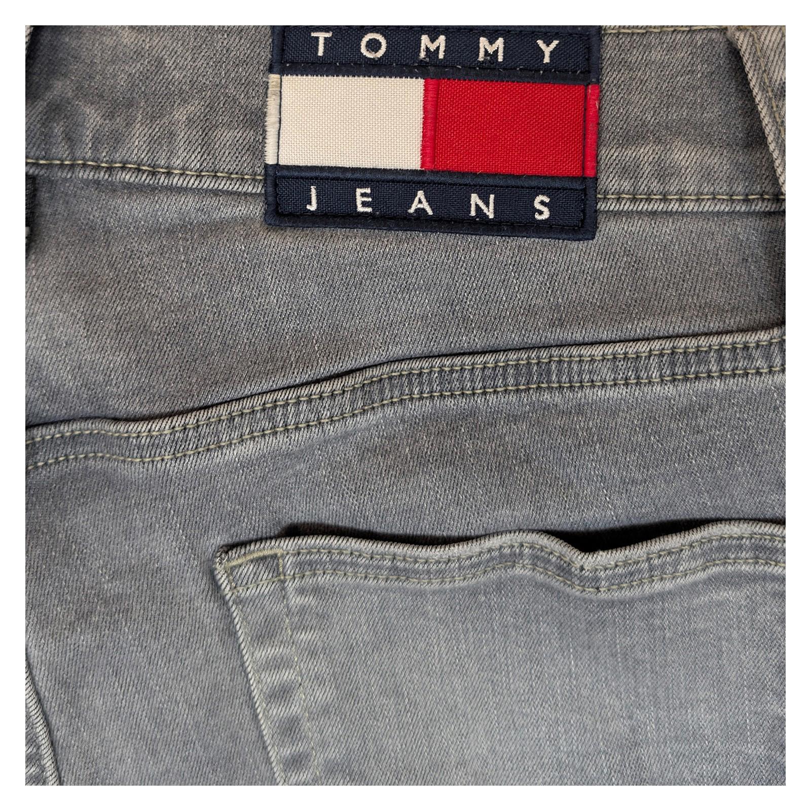 tommy jeans mens finley super skinny grey stretch denim trousers w34 l32 by Tommy Hilfiger – | RewearableUK