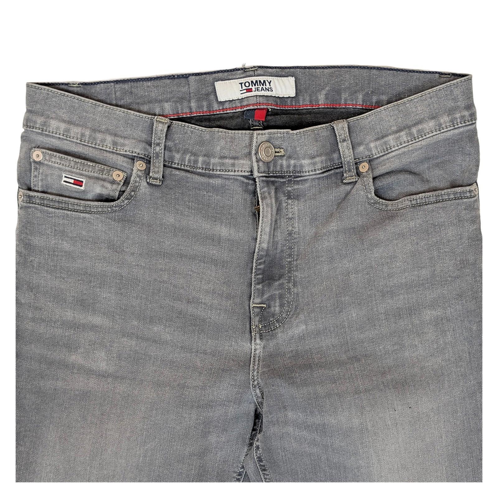 tommy jeans mens finley super skinny grey stretch denim trousers w34 l32 by Tommy Hilfiger – | RewearableUK