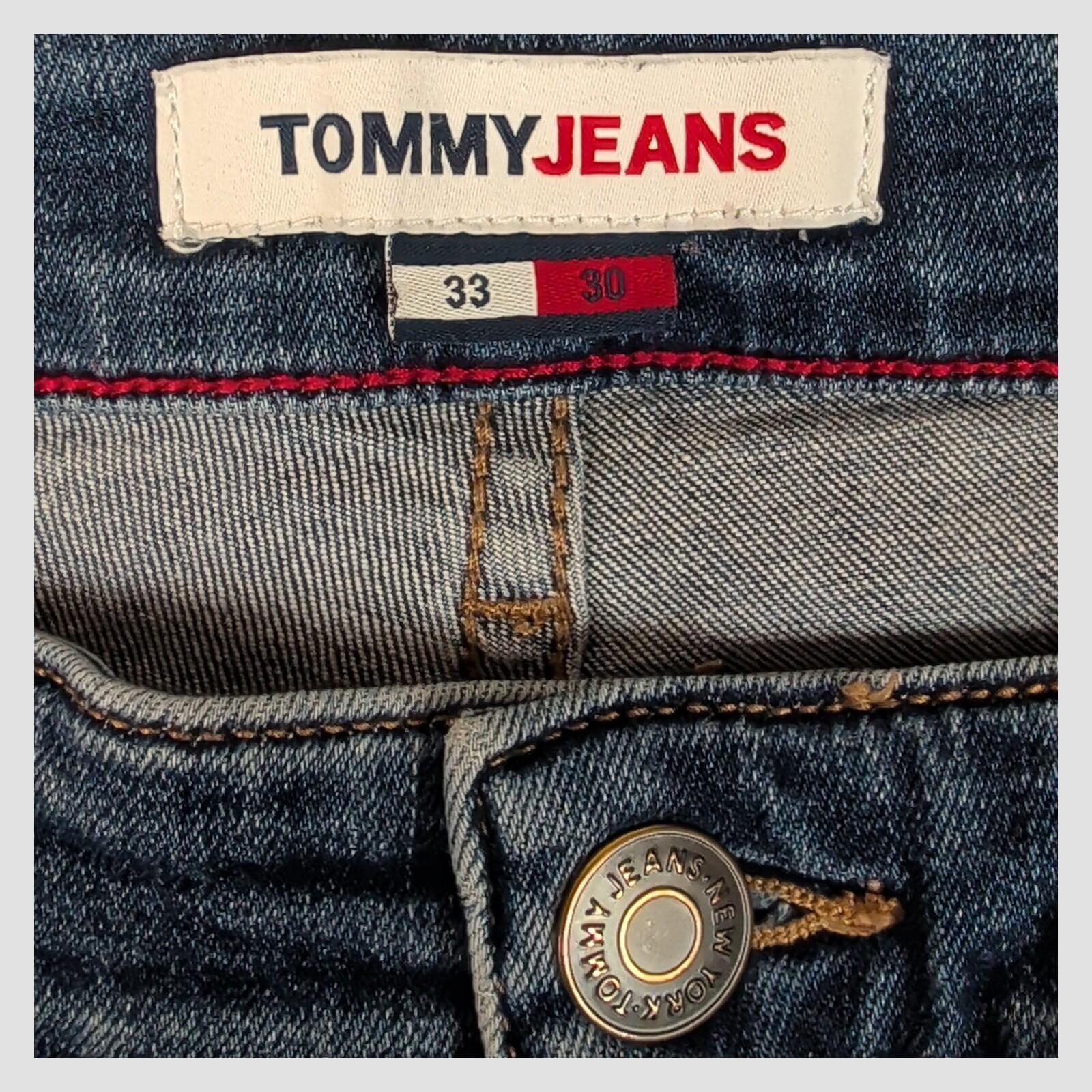 tommy jeans mens medium blue scanton slim fit stretch denim jeans w33 l30 by Tommy Hilfiger – JEANS | RewearableUK