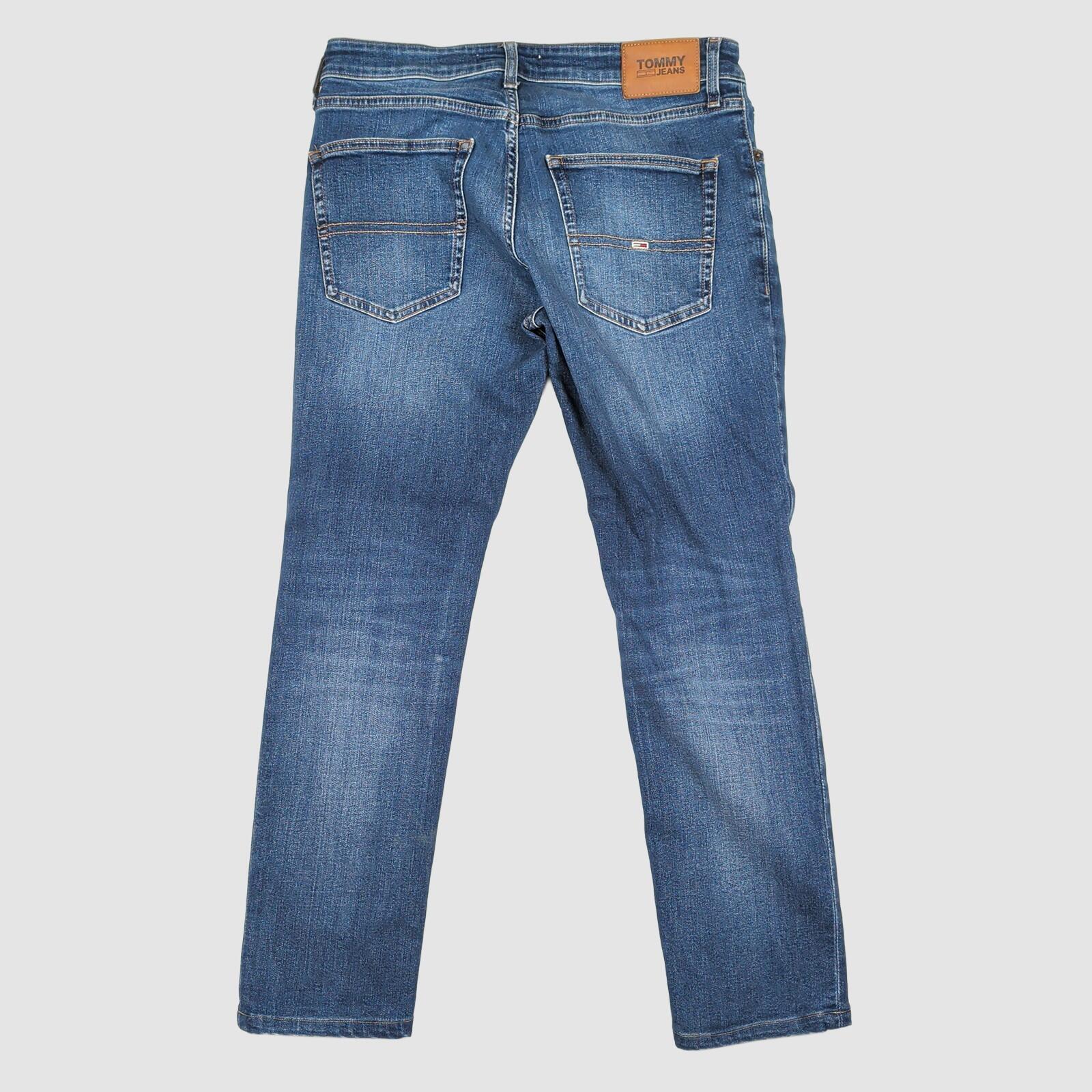 tommy jeans mens medium blue scanton slim fit stretch denim jeans w33 l30 by Tommy Hilfiger – JEANS | RewearableUK