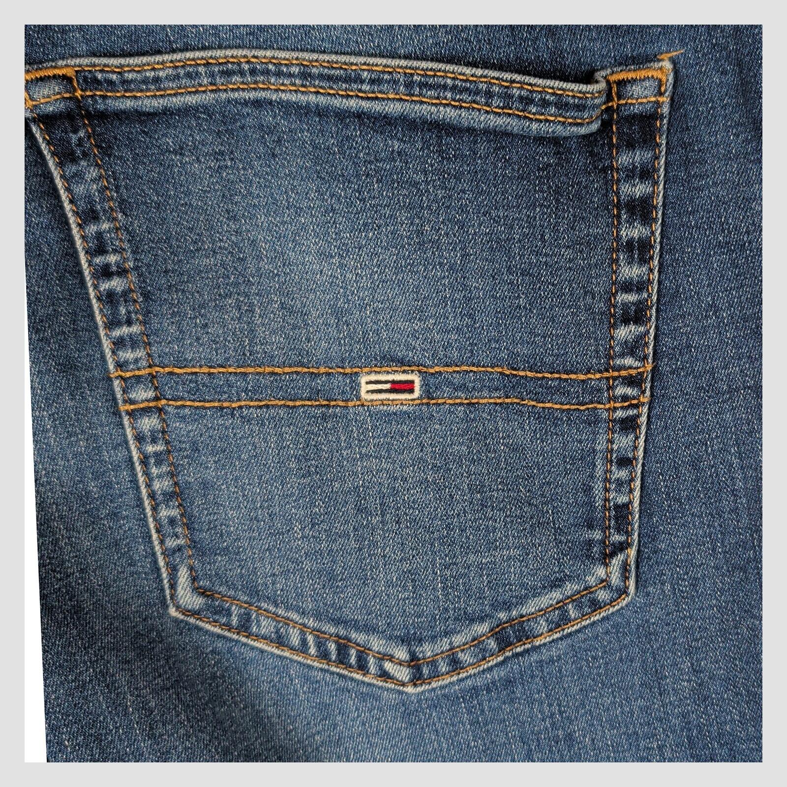 tommy jeans mens medium blue scanton slim fit stretch denim jeans w33 l30 by Tommy Hilfiger – JEANS | RewearableUK